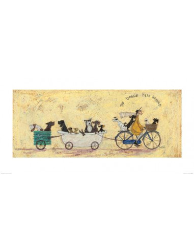 Sam Toft: The Doggie Taxi Service (Stampa 50X100 Cm)