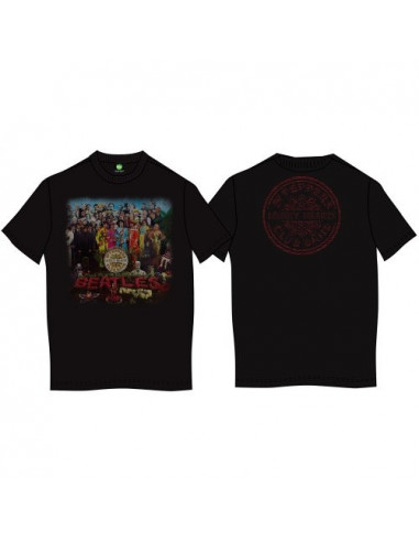 Beatles (The): Sgt Pepper Black (T-Shirt Unisex Tg. 2XL)