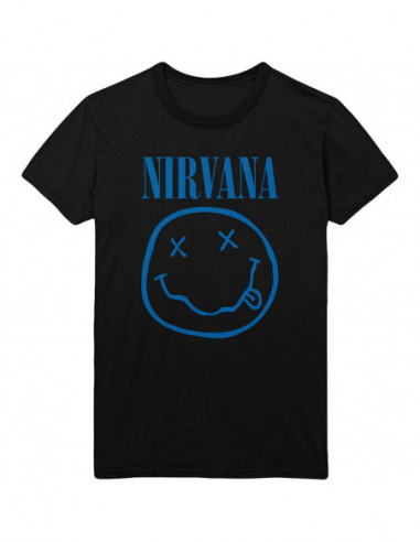 Nirvana: Blue Smiley (T-Shirt Unisex Tg. 2XL)