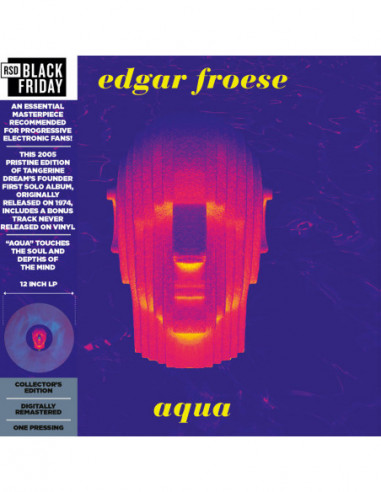 Froese Edgar - Aqua (Vinyl Blue and Pink Marble Limited Edt.) (Black Friday 2022)