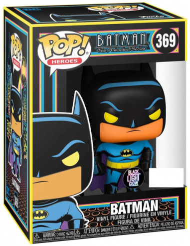 Dc Comics: Funko Pop! Heroes - Batman Animated - Batman (Black Light Glow) (Vinyl Figure 369)