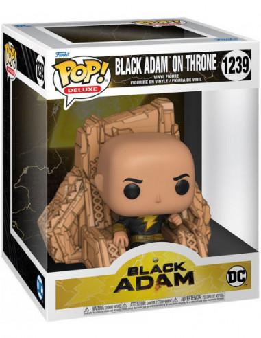 Dc Comics: Funko Pop! Deluxe - Black Adam - Black Adam On Throne (Vinyl Figure 1239)