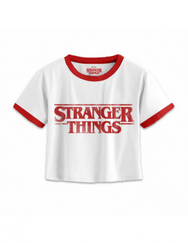 Stranger Things: Distressed Logo (Superheroes Inc. Cropped) (T-Shirt Unisex Tg. S)