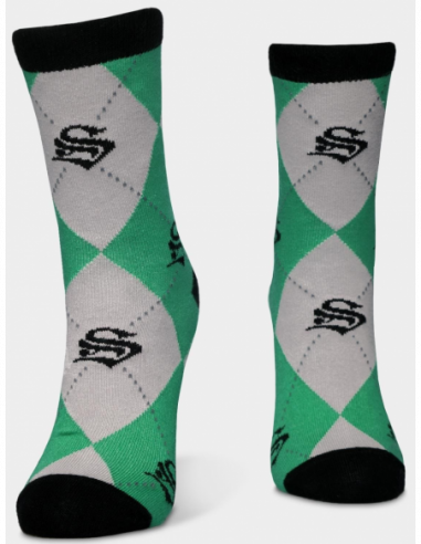 Harry Potter: Slytherin Kids Crew Socks Multicolor (Calzini Tg. 35/38) (2Pack)