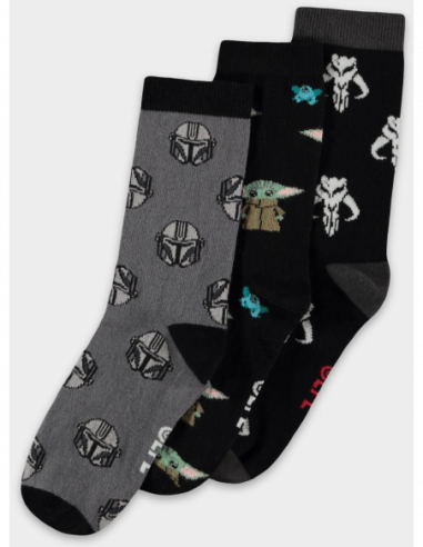 Star Wars: The Mandalorian - Crew Socks Multicolor (Calzini Tg. 39/42) (3Pack)