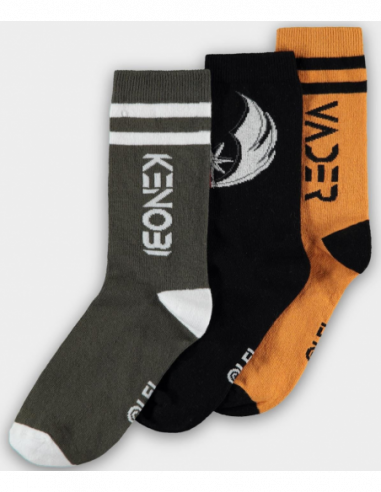 Star Wars: Obi Wan Kenobi - Men'S Crew Socks Multicolor (Calzini Unisex 43/46) (3Pack)