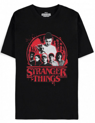 Stranger Things: Group Black (T-Shirt Unisex Tg. M)