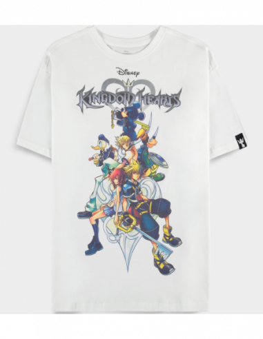 Disney: Kingdom Hearts - Kingdom Family White (T-Shirt Donna Tg. 2XL)