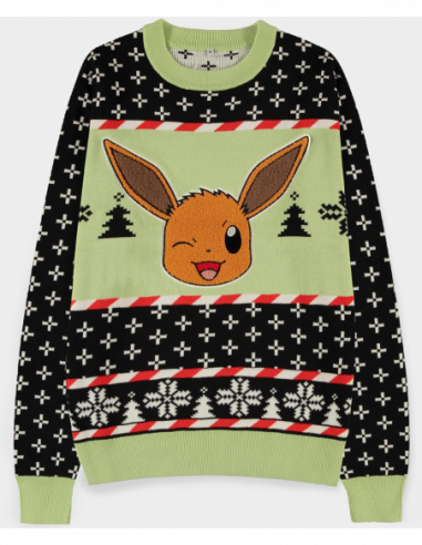 Pokemon: Christmas Jumper Multicolor (Maglione Unisex Tg. XL)