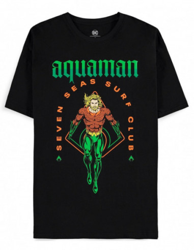 Dc Comics: Aquaman - Men'S Black (T-Shirt Unisex Tg. S)