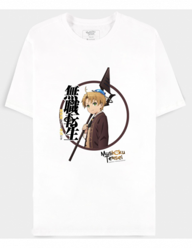 Mushoku Tensei: Men'S Short Sleeved White (T-Shirt Unisex Tg. L) v1