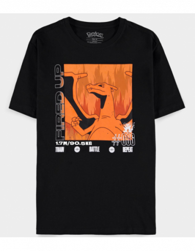 Pokemon: Charizard Black (T-Shirt Unisex Tg. XS)