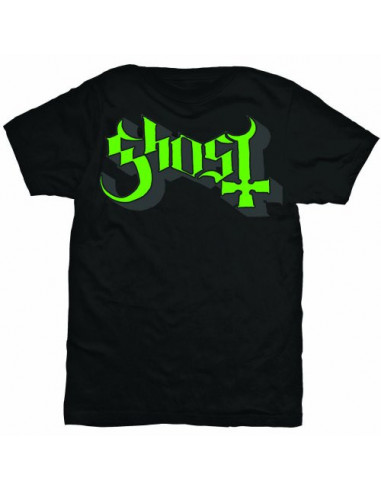 Ghost: Green/Grey Keyline Logo (T-Shirt Unisex Tg. M)