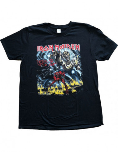 Iron Maiden: Number Of The Beast Black (T-Shirt Unisex Tg. 2XL)