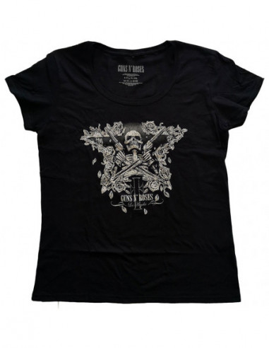 Guns N' Roses: Skeleton Guns (T-Shirt Donna Tg. L)