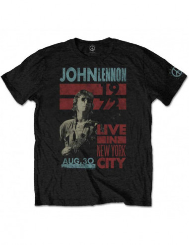 John Lennon: Live In Nyc (T-Shirt Unisex Tg. L)