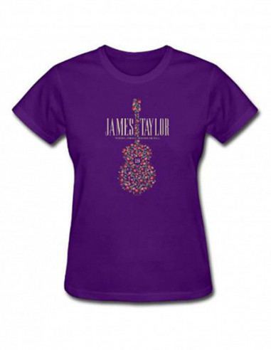 James Taylor - 2018 Tour Flower Guitar (Ex. Tour) (T-Shirt Donna Tg. S)