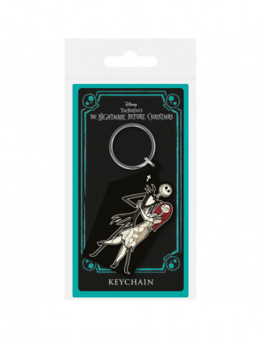 Disney: Pyramid - The Nightmare Before Christmas - Jack & Sally Coffin - (Rubber Keychain / Portachiavi)