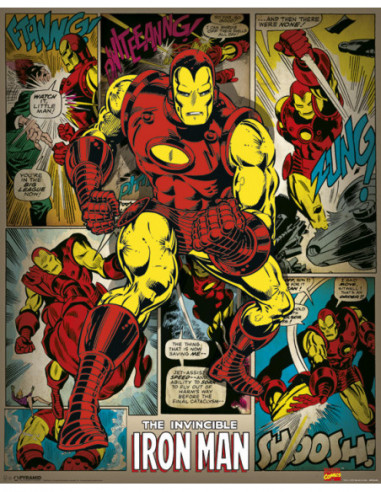 Marvel: Pyramid - Iron Man Retro (Poster Mini 40x50 Cm)