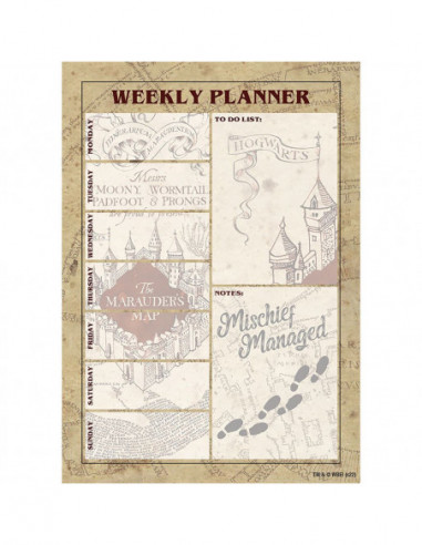 Harry Potter (Marauders Map) A5 Desk Pad