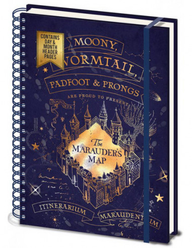 Harry Potter (Marauders Map) A4 Wiro Notebook