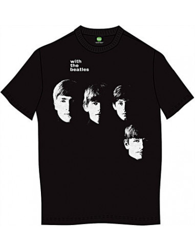 Beatles (The): With Beatles (The) Black (T-Shirt Unisex Tg. M)