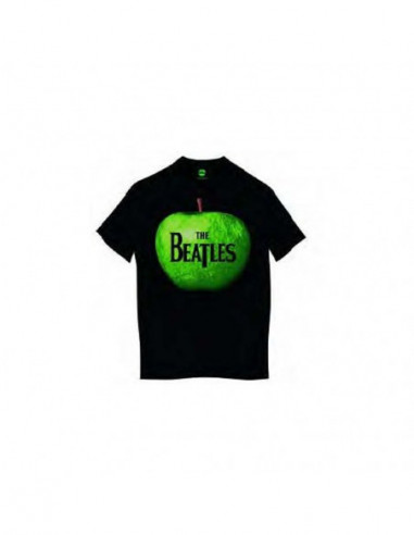 Beatles (The): Apple Black (T-Shirt Unisex Tg. L)