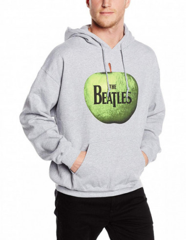 Beatles (The): Apple Grey (Felpa Con Cappuccio Unisex Tg. L)