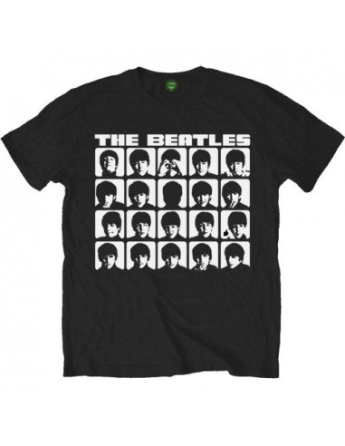 Beatles (The): Hard Days Night Faces Mono (T-Shirt Unisex Tg. L)