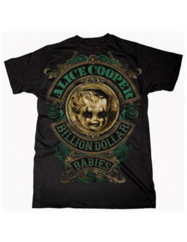 Alice Cooper: Billion Dollar Babies Crest (T-Shirt Unisex Tg. S)