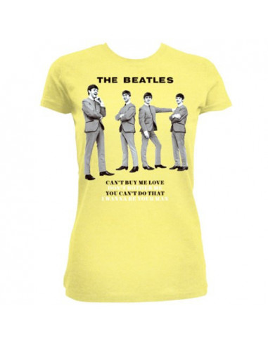 Beatles (The): You Can't Do That Yellow (T-Shirt Donna Tg. L)