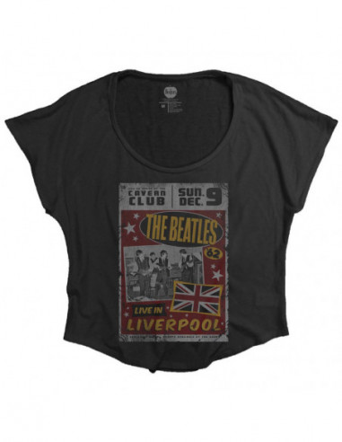 Beatles (The): Live In England Black (T-Shirt Donna Tg. XL)