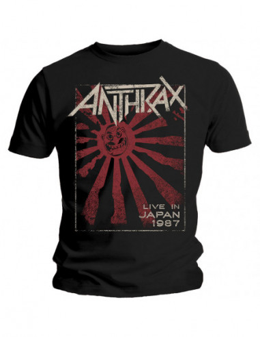 Anthrax: Live In Japan Black (T-Shirt Unisex Tg. M)