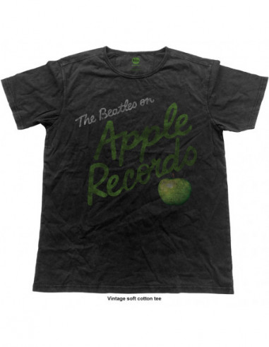 Beatles (The): Apple Records (Vintage Finish) (T-Shirt Unisex Tg. S)