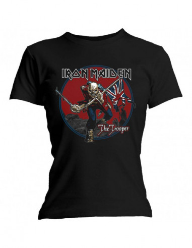 Iron Maiden: Trooper Red Sky (T-Shirt Donna Tg. L)