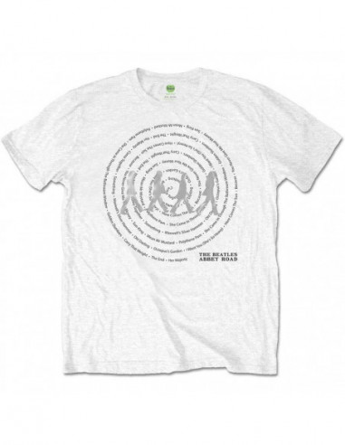 Beatles (The): Abbey Road Songs Swirl White (T-Shirt Unisex Tg. S)