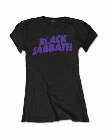 Black Sabbath - Wavy Logo Vintage (Retail Pack) (T-Shirt Donna Tg. M)