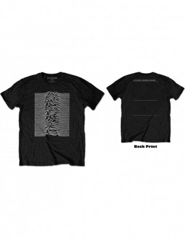 Joy Division: Unknown Pleasures (Back Print) (T-Shirt Unisex Tg. XL)