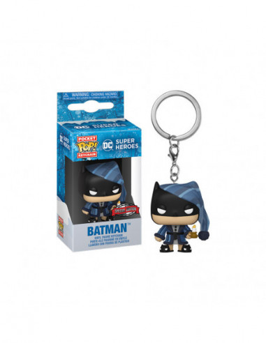 Dc Comics: Funko Pop! Pocket Keychain - Dc Holiday - Batman