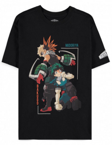 My Hero Academia - Izuku Midoriya Black (T-Shirt Unisex Tg. XS)