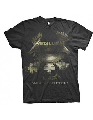 Metallica: Master Of Puppets Distressed (T-Shirt Unisex Tg. XL)