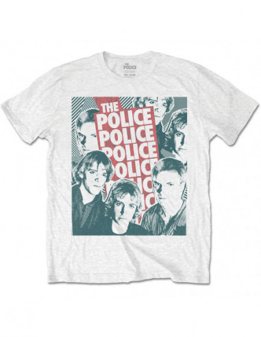 Police (The): Halftone Faces (T-Shirt Unisex Tg. XL)