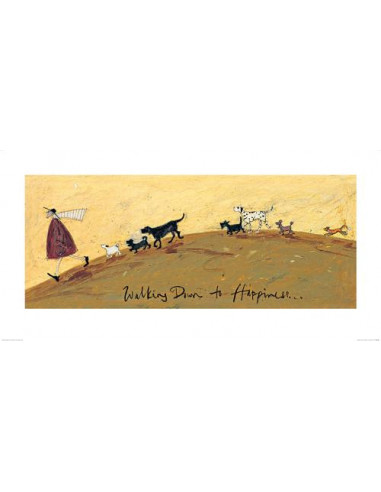 L - Sam Toft (Walking Down To Happiness) 50X100Cm (Stampa Montata)