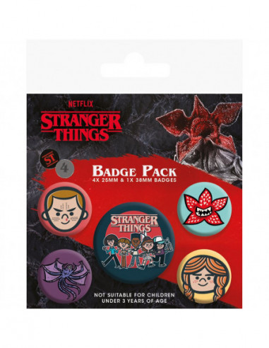 Stranger Things (Season 4 Style) Badge Pack