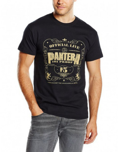 Pantera: 101 Proof Black (T-Shirt Unisex Tg. S)