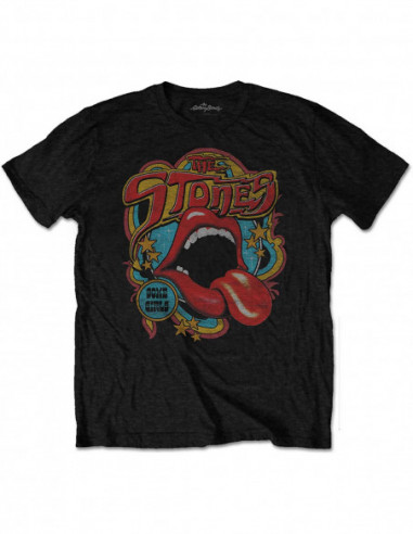 Rolling Stones (The): Retro 70S Vibe (Soft-Hand Inks) (T-Shirt Unisex Tg. M)