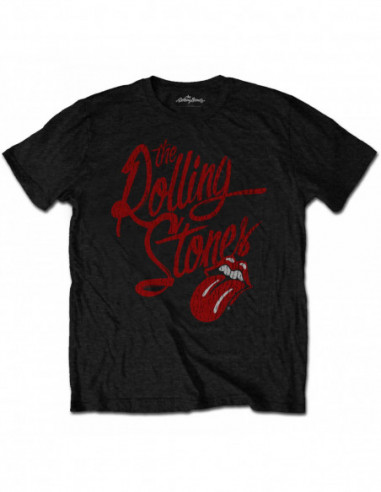 Rolling Stones (The): Script Logo (Soft-Hand Inks) (T-Shirt Unisex Tg. 2XL)