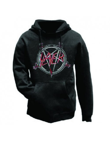 Slayer: Pentagram (Felpa Con Cappuccio Unisex Tg. M)