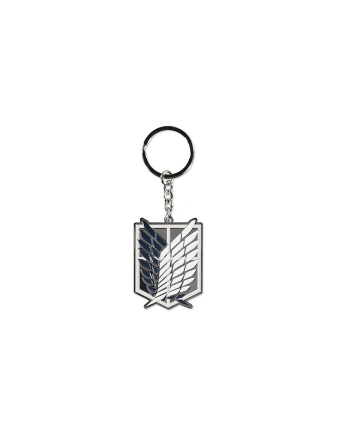 Attack On Titan: Logo Metal Keychain Rubber Silver (Portachiavi)