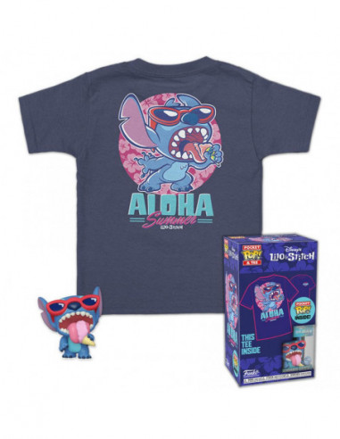 Disney: Funko Mini Pop! & Tee - Summer Stitch (Tg. Xl)